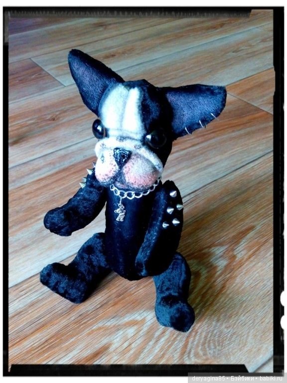 Бульдожка — Текстильные игрушки и примитивы: кофейные