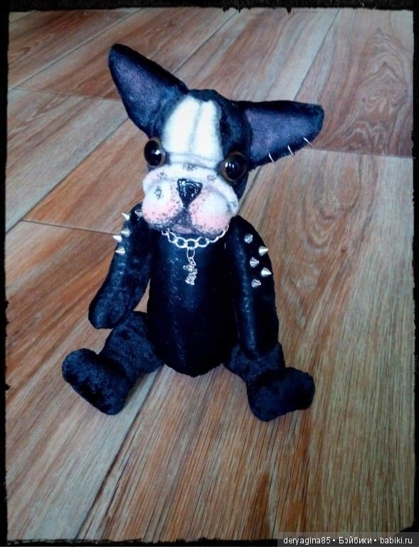 Бульдожка — Текстильные игрушки и примитивы: кофейные (фото 8)