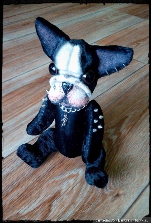 Бульдожка — Текстильные игрушки и примитивы: кофейные (фото 7)