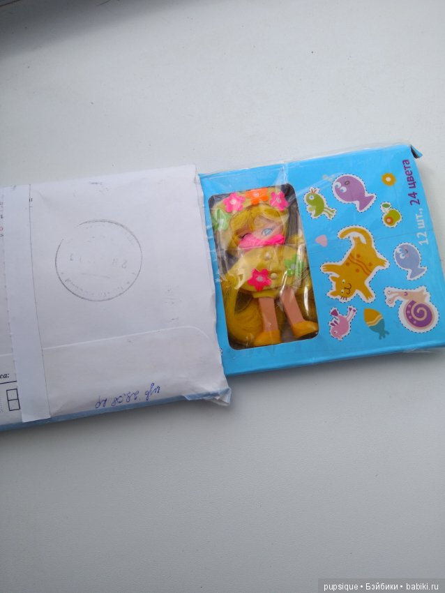 Приехала сестра Венди. Мини Флэтси. Плоская винтажная гибкая кукла