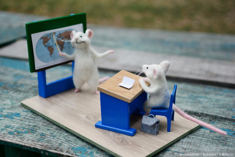 А мышки уже приготовились к школе