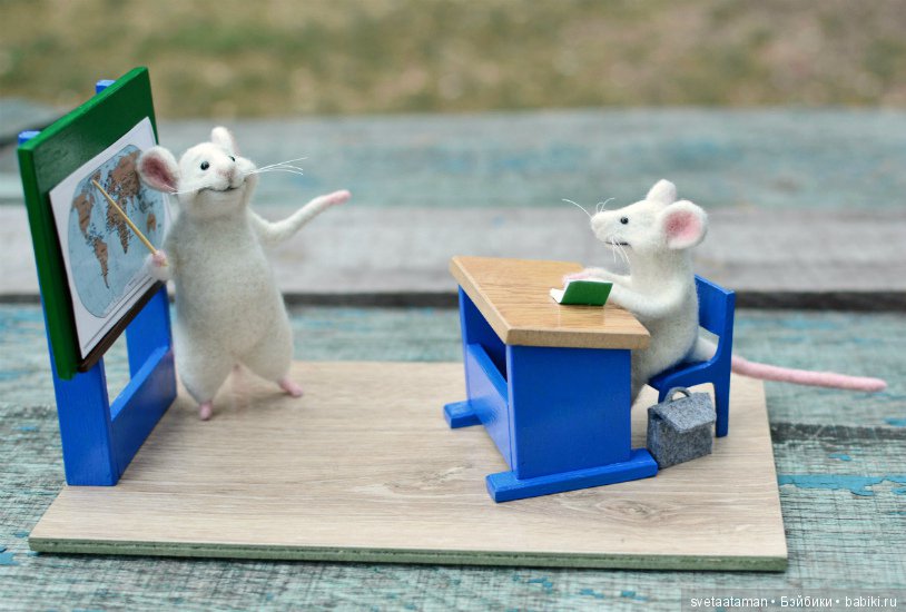 А мышки уже приготовились к школе