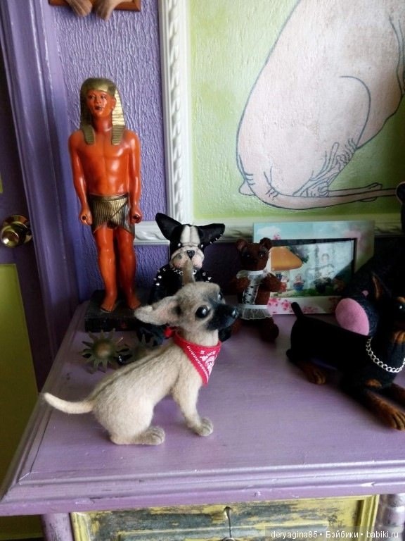 Чихуашка Ляля — Валяные игрушки из шерсти: сухое валяние