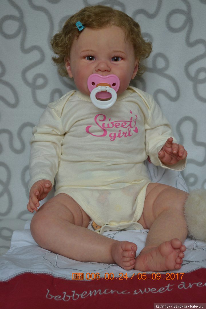 Кукла реборн Наcтюша, молд Maizie by Andrea Arcello. Автор Ekaterina Abbyasova babies