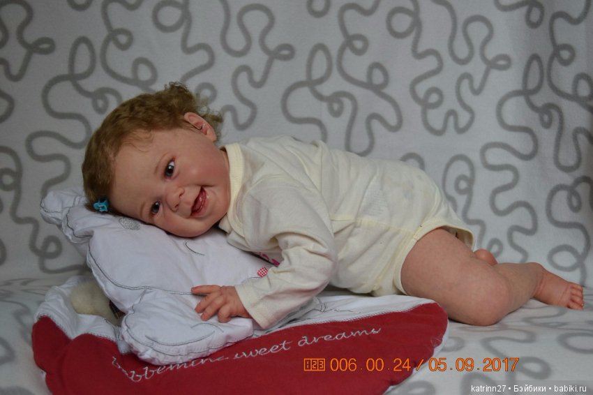 Кукла реборн Наcтюша, молд Maizie by Andrea Arcello. Автор Ekaterina Abbyasova babies