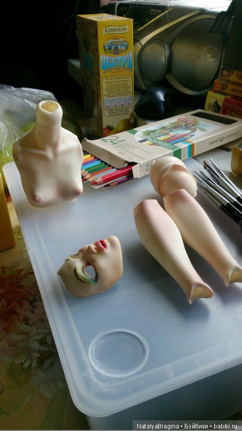 Немного о том как я делаю шарнирных кукол (фото 6)