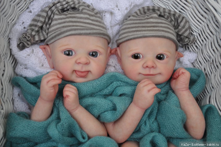 Два маленьких эльфа. Куклы-реборн Екатерины Захаровой