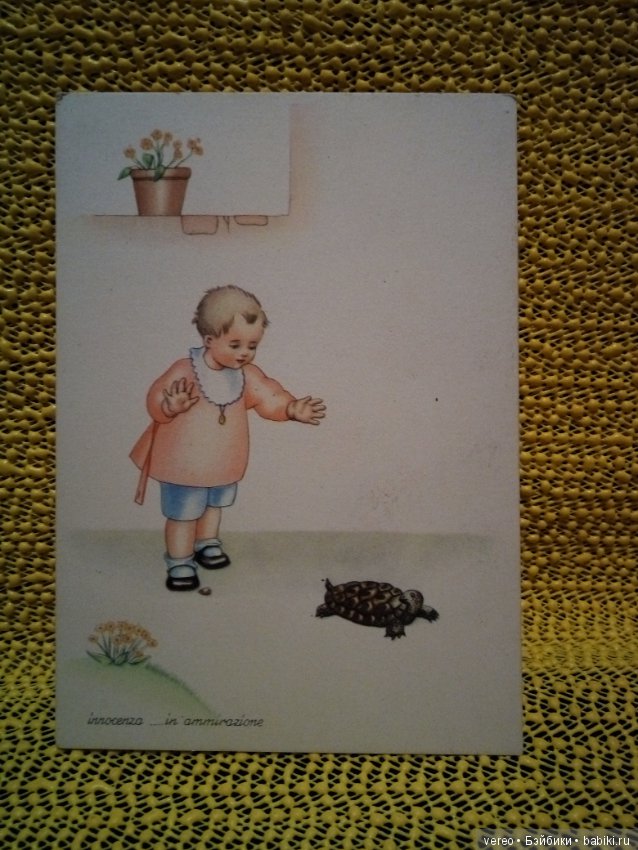 Открытки с куклами, детьми. Винтаж, Италия (фото 2)