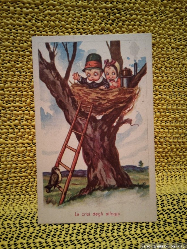 Открытки с куклами, детьми. Винтаж, Италия (фото 10)