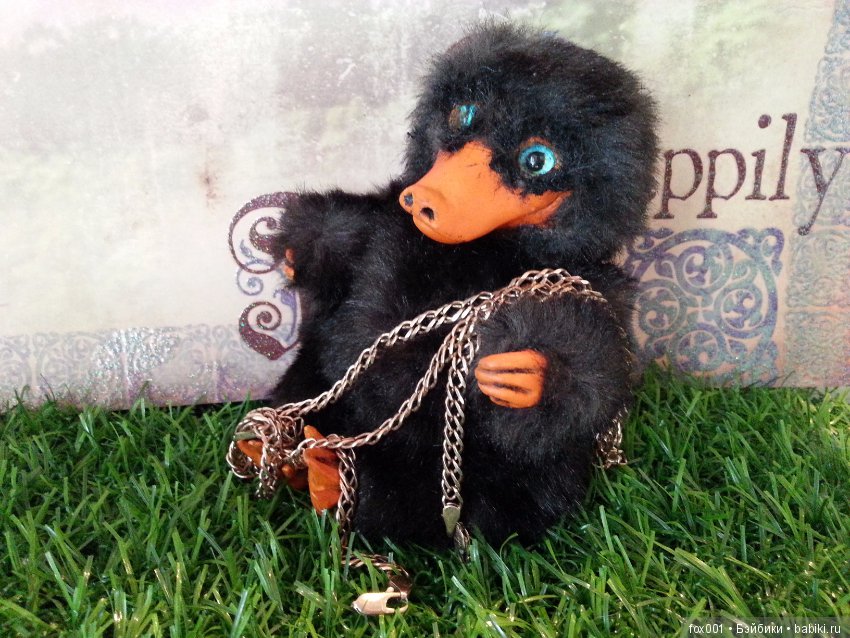 Нюхль — Игрушки в смешанной технике (мех и глина): Арт (фото 4)