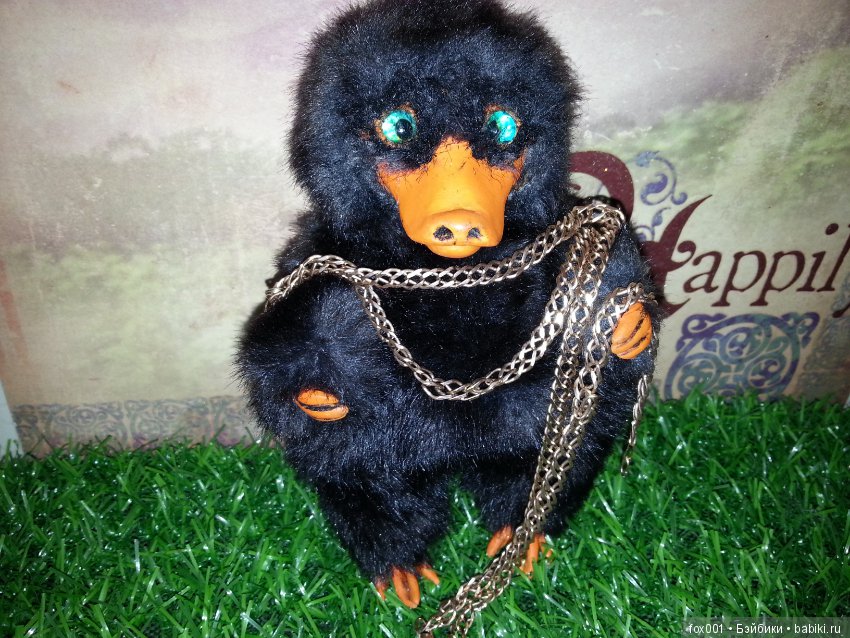 Нюхль — Игрушки в смешанной технике (мех и глина): Арт (фото 9)