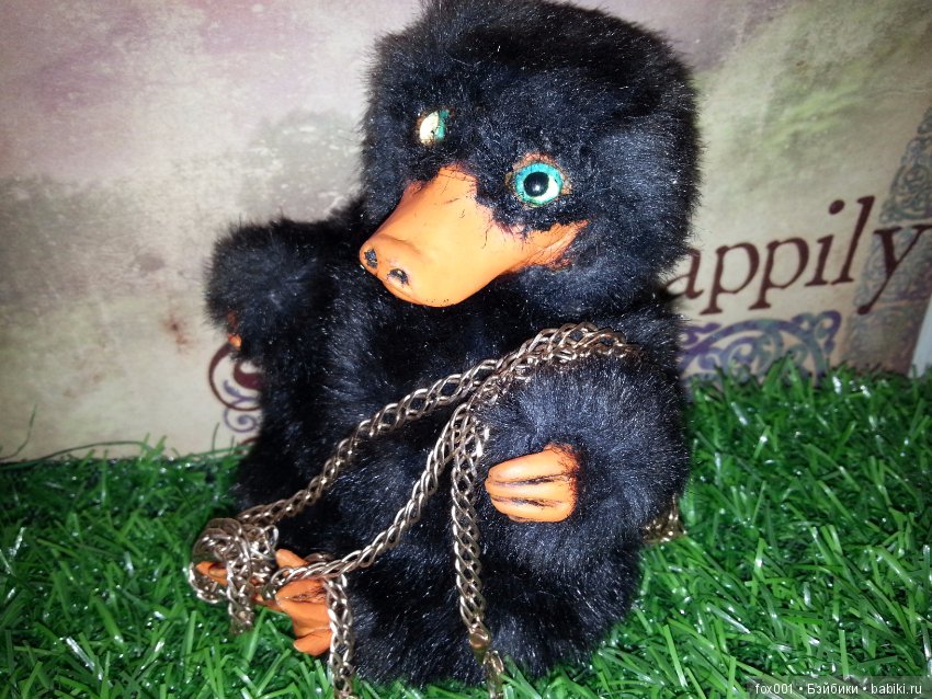 Нюхль — Игрушки в смешанной технике (мех и глина): Арт (фото 8)