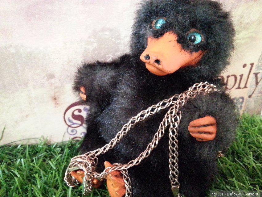 Нюхль — Игрушки в смешанной технике (мех и глина): Арт (фото 7)