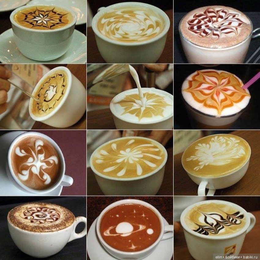 "Утренний" топик. Кофе арт - рисунки на кофе