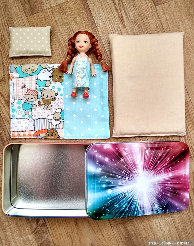 Остатки сладки. Домик, кроватка для маленькой куколки (фото 4)