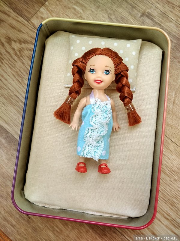 Остатки сладки. Домик, кроватка для маленькой куколки (фото 6)