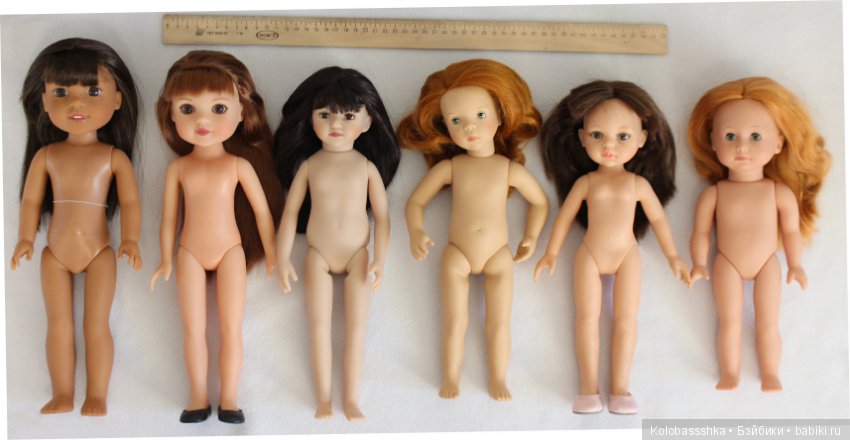Сравнение куколок размера 30-35см, 12-14 инчей