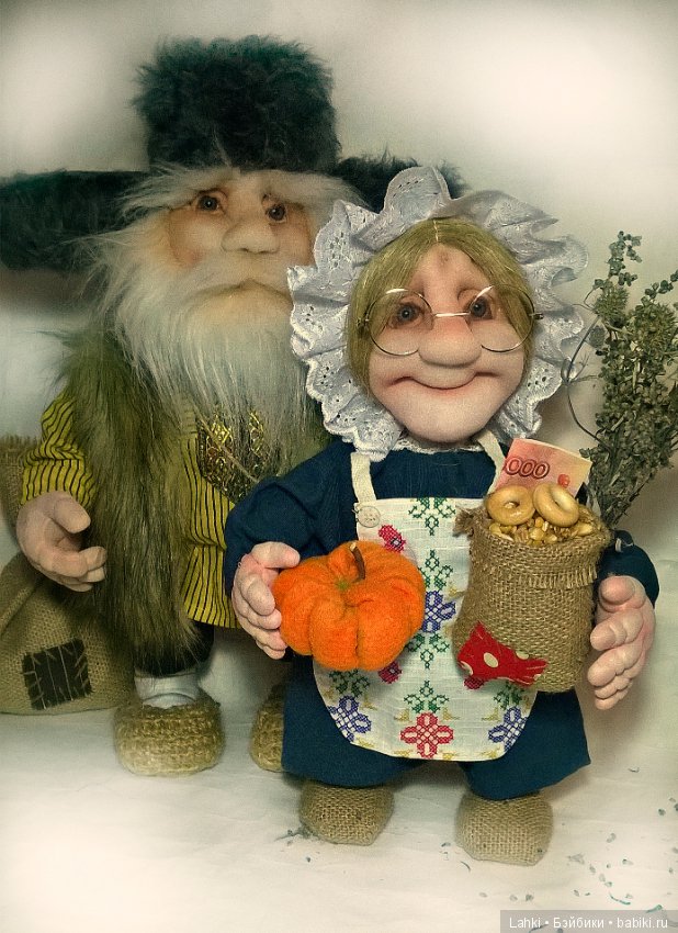 Домовой и Домовушка — Авторские текстильные куклы: Вальдорфские (фото 2)