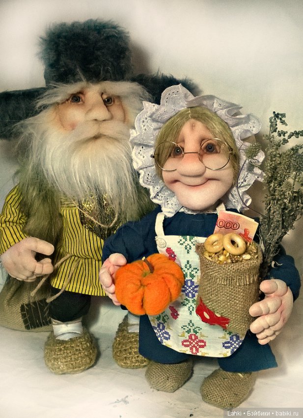 Домовой и Домовушка — Авторские текстильные куклы: Вальдорфские