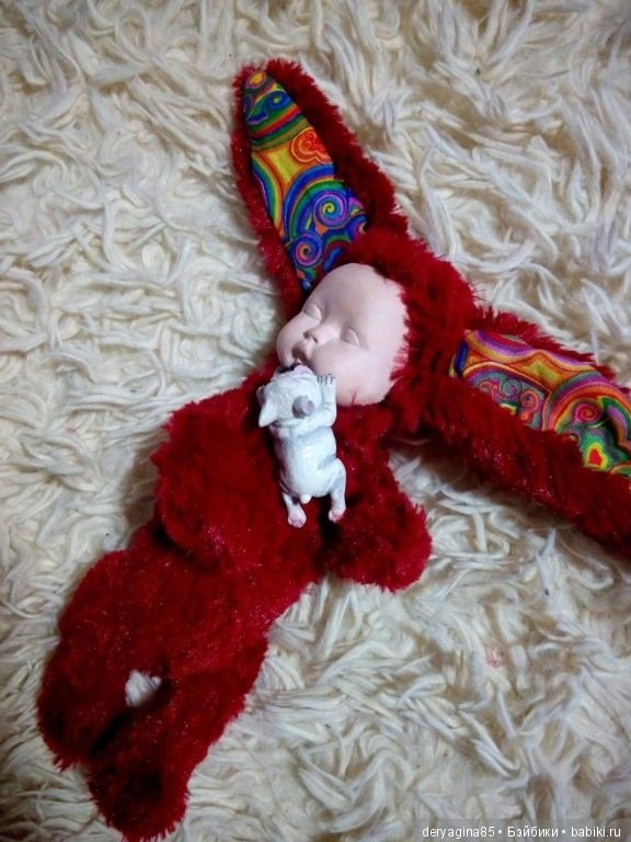 Мой первый тедди долл — Игрушки в смешанной технике (мех и глина): Арт