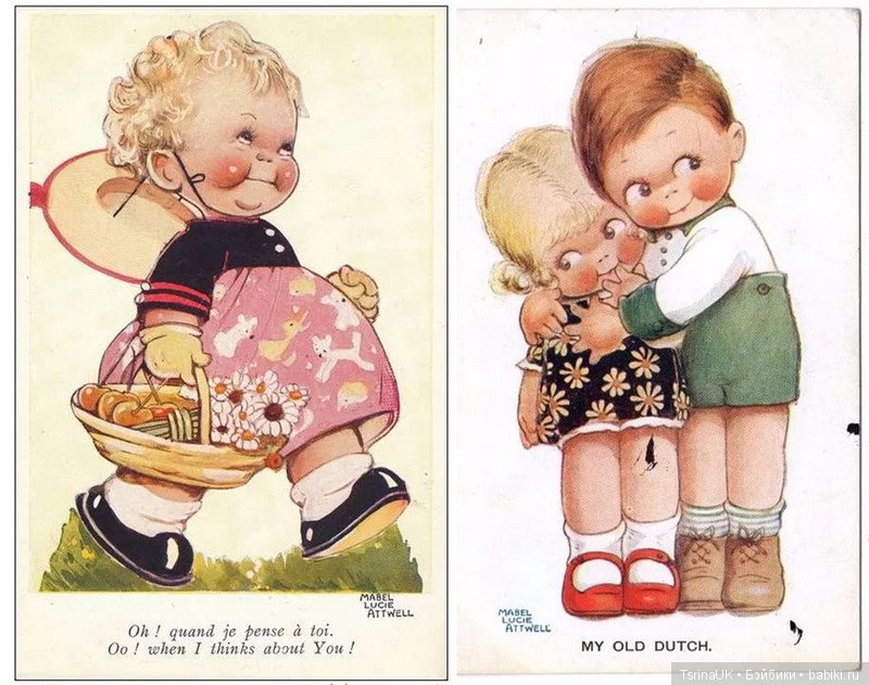 Английская художница Мейбл Люси Аттвелл (Mabel Lucie Attwell) и ее милые иллюстрации