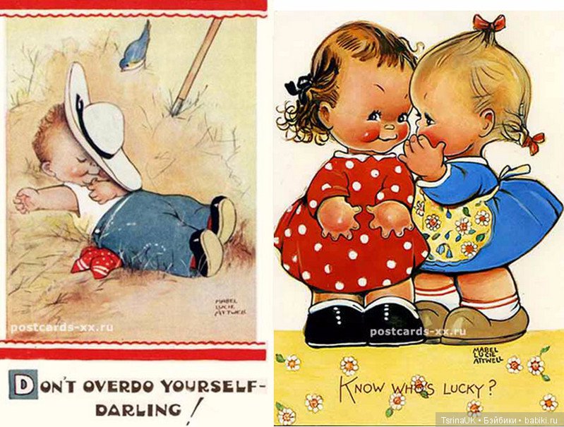 Английская художница Мейбл Люси Аттвелл (Mabel Lucie Attwell) и ее милые иллюстрации