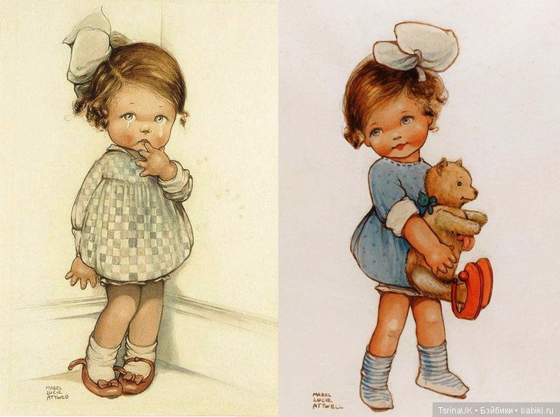 Английская художница Мейбл Люси Аттвелл (Mabel Lucie Attwell) и ее милые иллюстрации