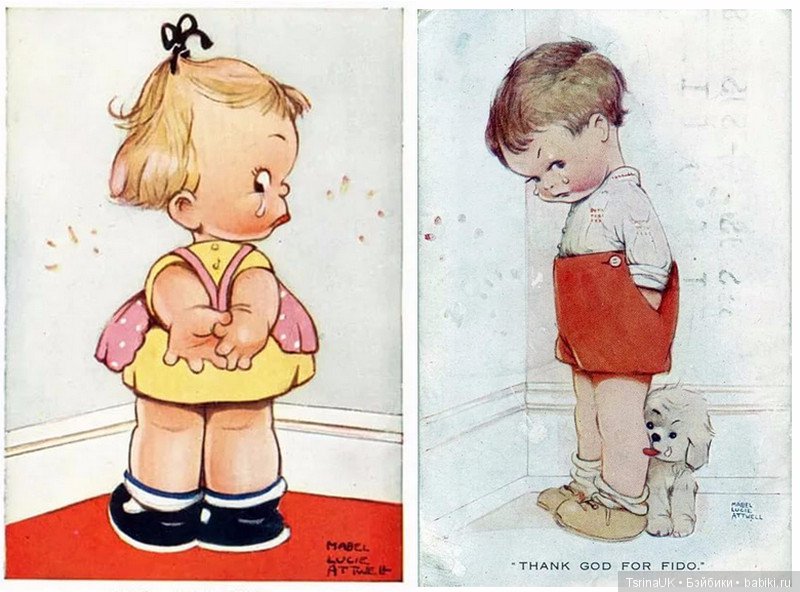 Английская художница Мейбл Люси Аттвелл (Mabel Lucie Attwell) и ее милые иллюстрации