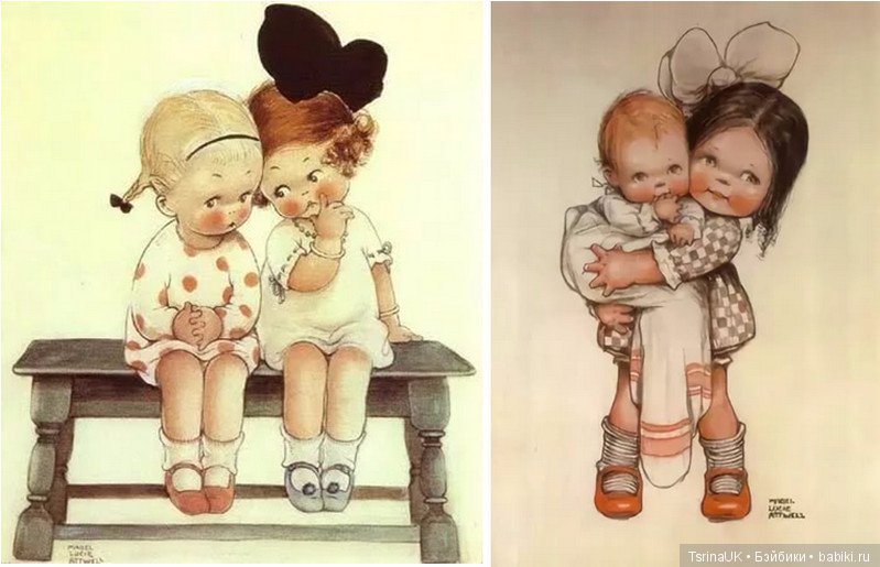 Английская художница Мейбл Люси Аттвелл (Mabel Lucie Attwell) и ее милые иллюстрации