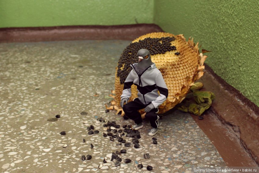 Чёткий голубь — Игрушки в смешанной технике (мех и глина): Арт