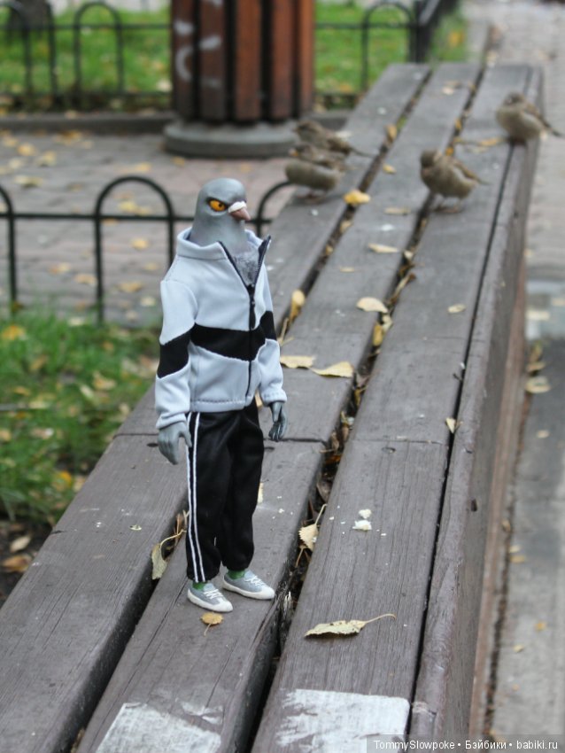 Чёткий голубь — Игрушки в смешанной технике (мех и глина): Арт (фото 8)