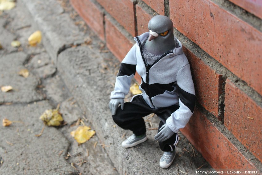 Чёткий голубь — Игрушки в смешанной технике (мех и глина): Арт (фото 2)