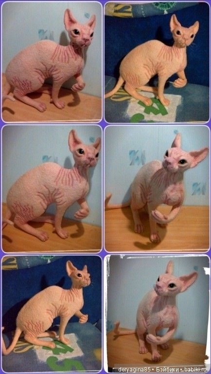 Сфинкс, авторская игрушка своими руками (фото 3)