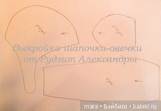 Выкройка шапочки-овечки от Рудзит Александры (фото 2)