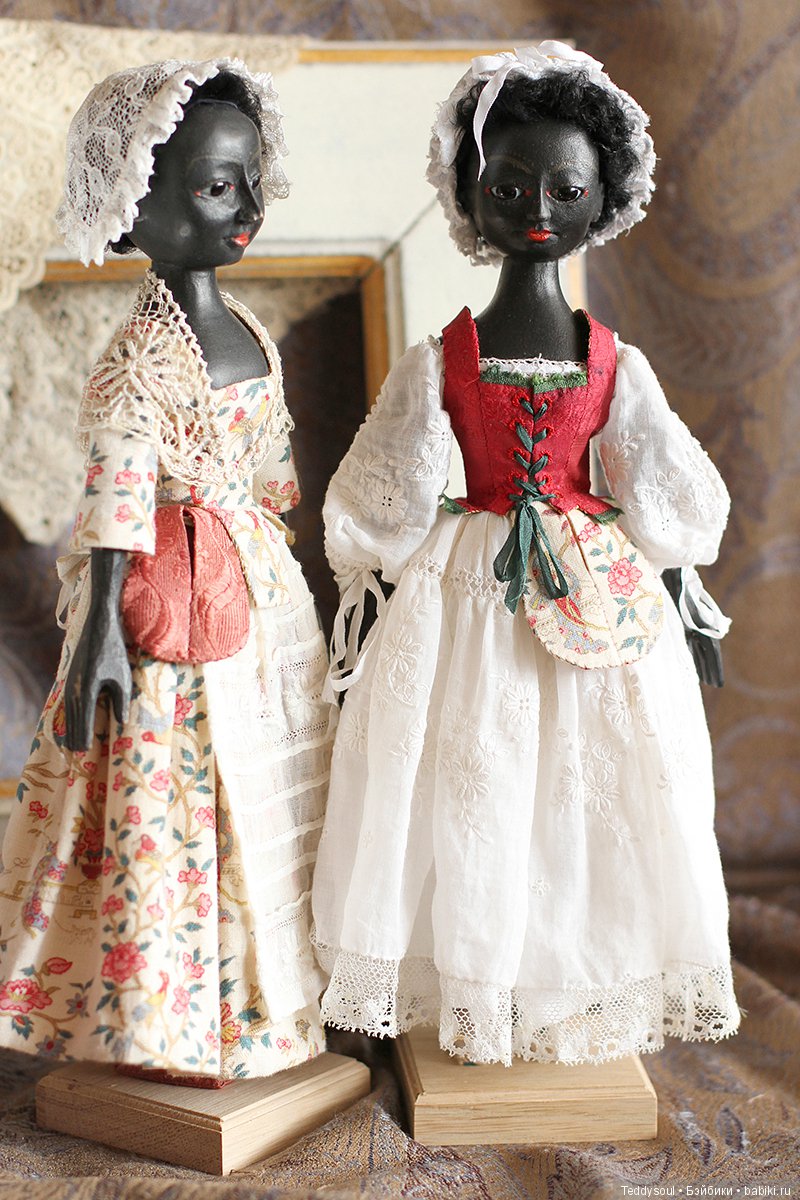 Queen Anne Style black Dolls, темнокожие куклы