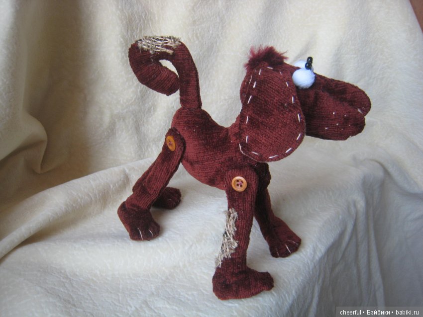 Собака-друг человека — Текстильные игрушки и примитивы: кофейные