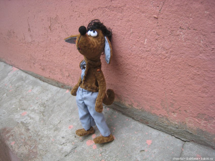 Собака-друг человека — Текстильные игрушки и примитивы: кофейные