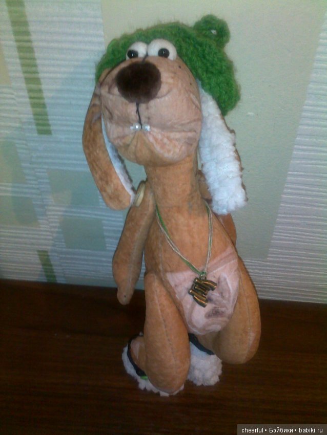 Собака-друг человека — Текстильные игрушки и примитивы: кофейные (фото 3)