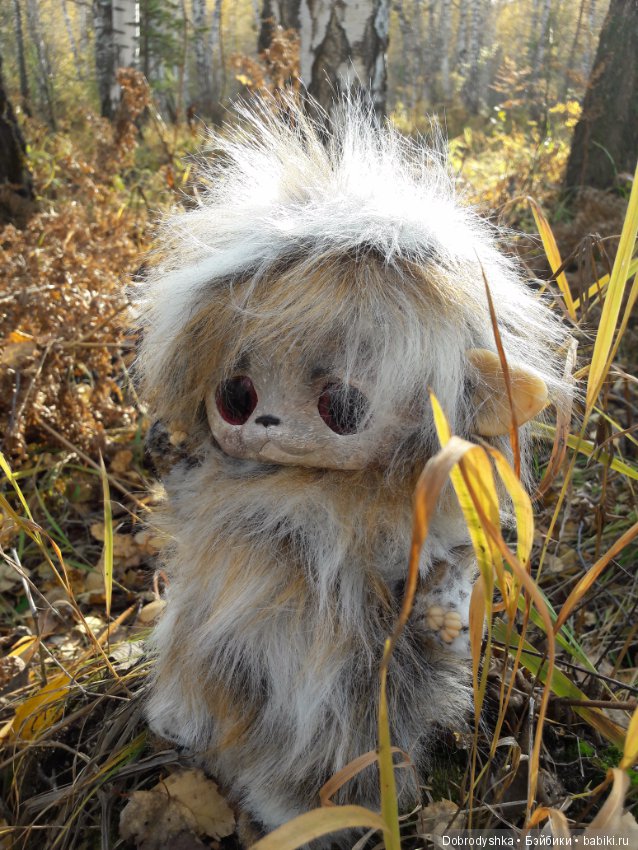 Вот такой Лохматыш — Игрушки в смешанной технике (мех и глина): Арт (фото 6)