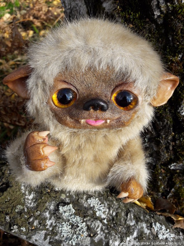 Вот и фоточки Волчонка — Игрушки в смешанной технике (мех и глина): Арт