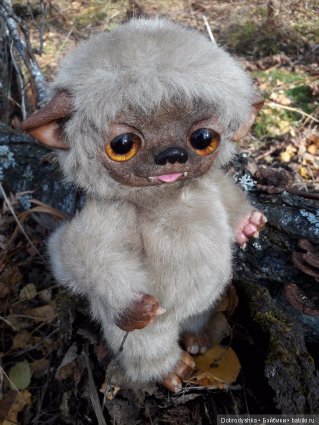 Вот и фоточки Волчонка — Игрушки в смешанной технике (мех и глина): Арт (фото 4)