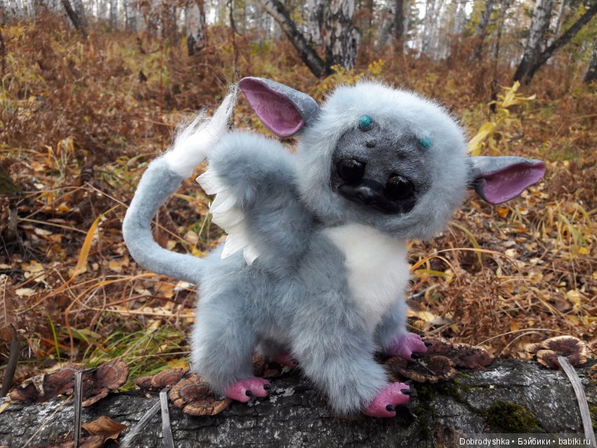 Трико — Игрушки в смешанной технике (мех и глина): Арт (фото 2)