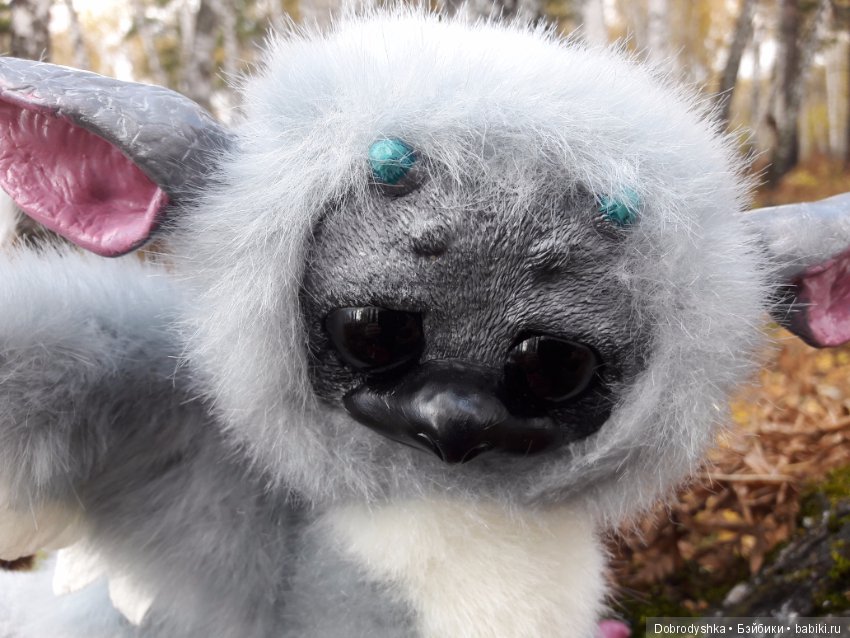 Трико — Игрушки в смешанной технике (мех и глина): Арт