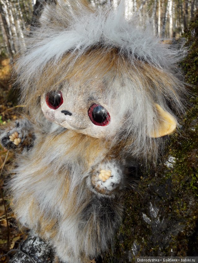 Вот такой Лохматыш — Игрушки в смешанной технике (мех и глина): Арт (фото 7)