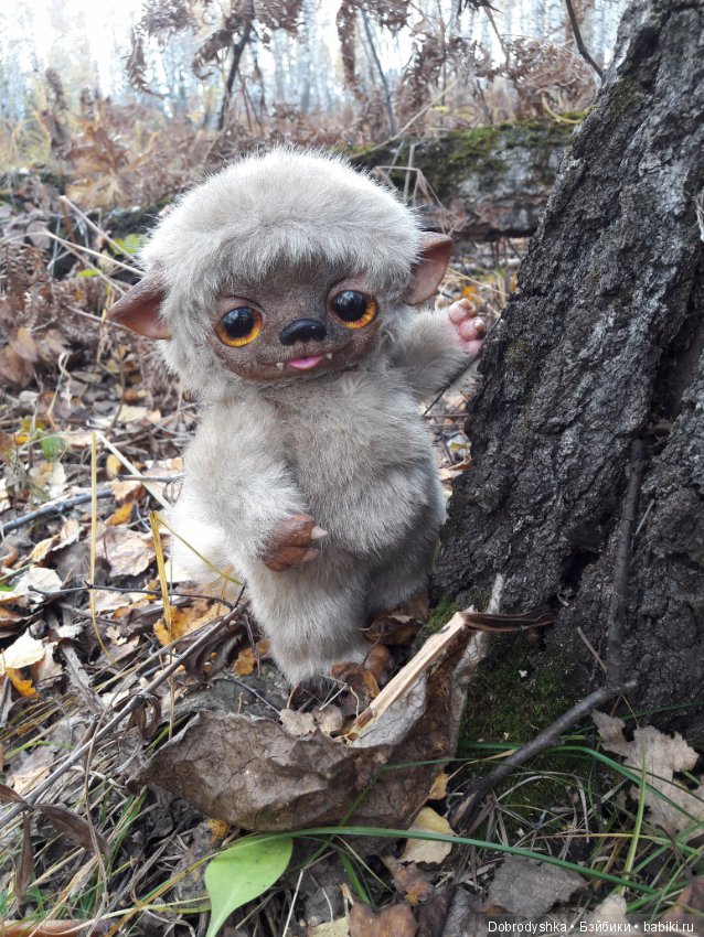 Вот и фоточки Волчонка — Игрушки в смешанной технике (мех и глина): Арт (фото 2)