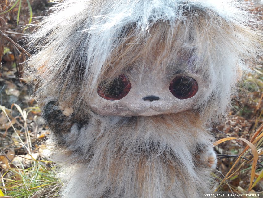 Вот такой Лохматыш — Игрушки в смешанной технике (мех и глина): Арт (фото 2)