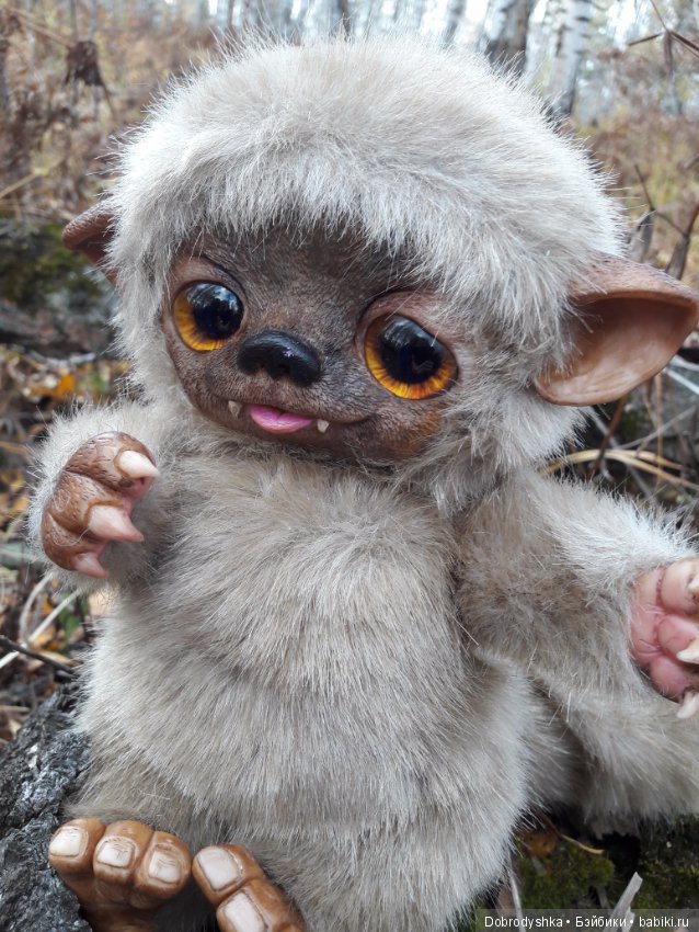 Вот и фоточки Волчонка — Игрушки в смешанной технике (мех и глина): Арт (фото 9)