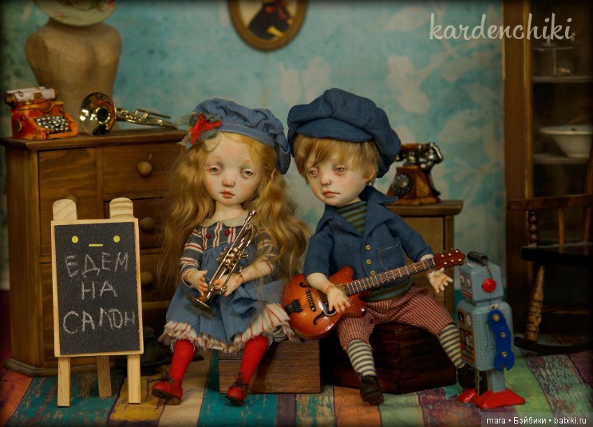 Новые девочки на выставку от Kardenchiki art dolls