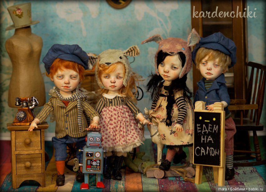 Новые девочки на выставку от Kardenchiki art dolls