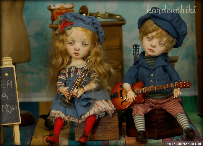 Новые девочки на выставку от Kardenchiki art dolls